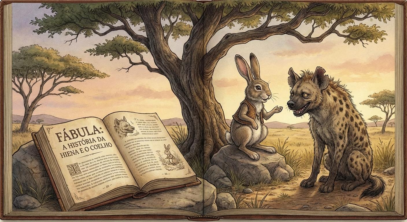 fabula ,a historia da hiena  e o coelho - Beellon CashLike