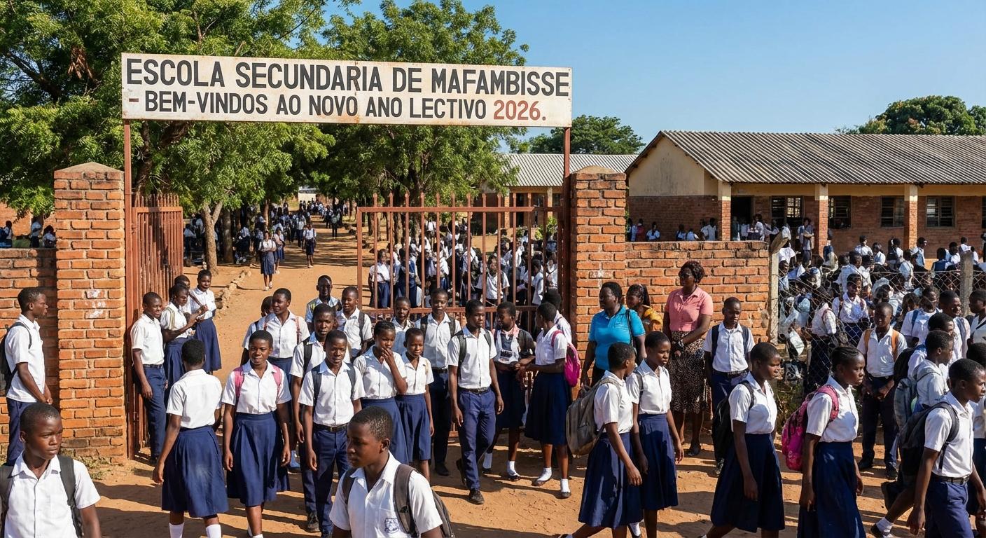 criancas i alunos na Escola secundaria de MAFAMBISSE  AOS 04/032026 - Beellon CashLike