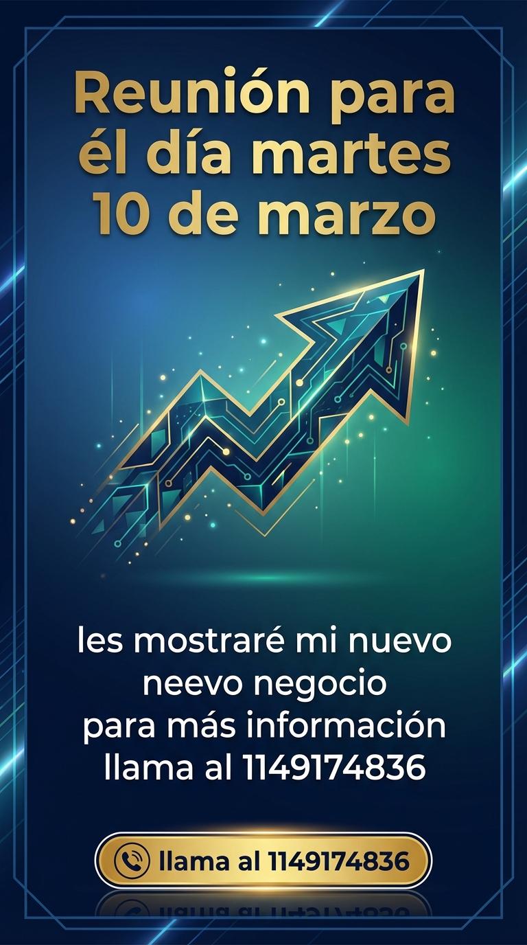 Reunión para él día martes 10 de marzo les mostraré mi nuevo negocio para más información llama al 1149174836 - Beellon CashLike