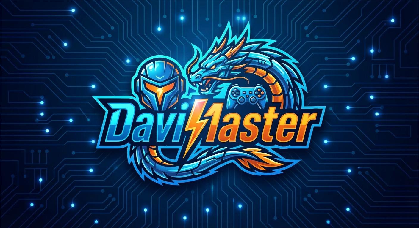 Um logo legal para a live de jogos 'DaviMaster'. - Beellon CashLike