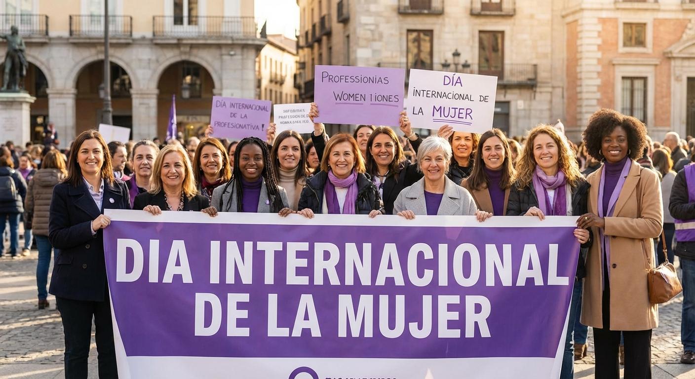 Genera una imagen de dia de la mujer - Beellon CashLike