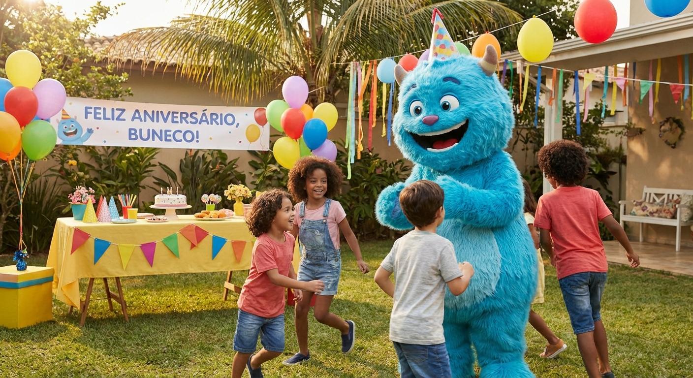 Buneco animado o seu aniversario,vida infantil brincando com crianças humanas! - Beellon CashLike
