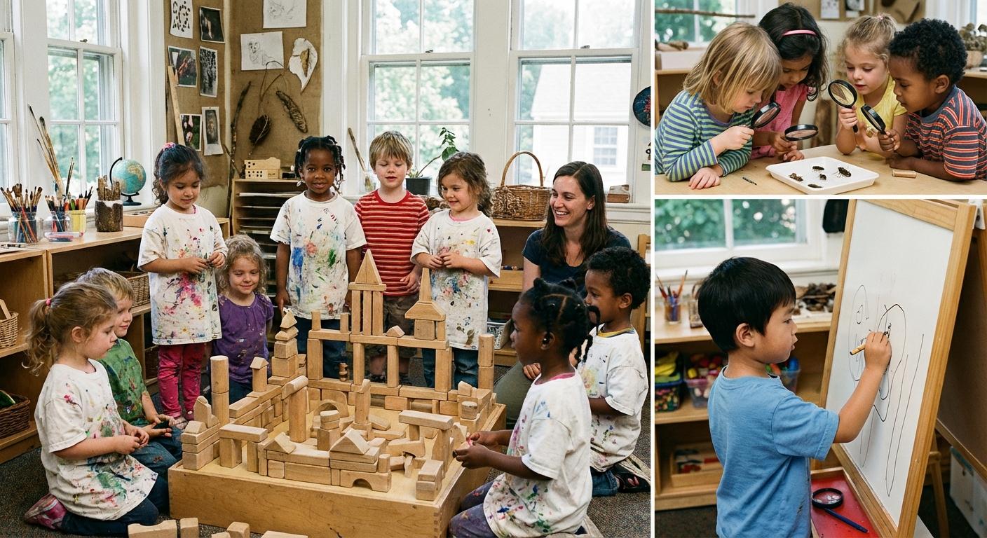 Crianças frequentando pre-escolar tornando-se muito interessantes - Beellon CashLike