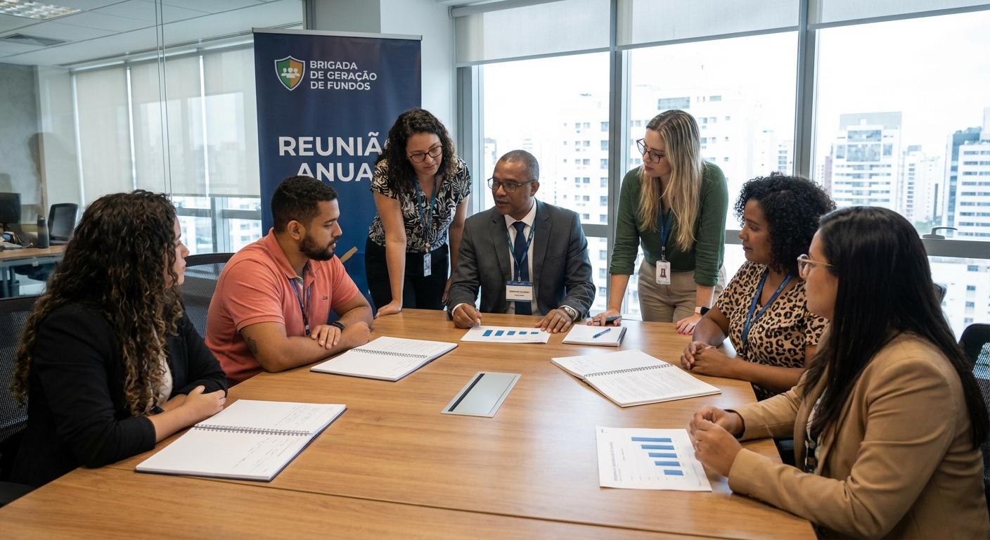 Eu Americo Isaque Tomas  reunido hoje com a brigada de geração de fundos. - Beellon CashLike