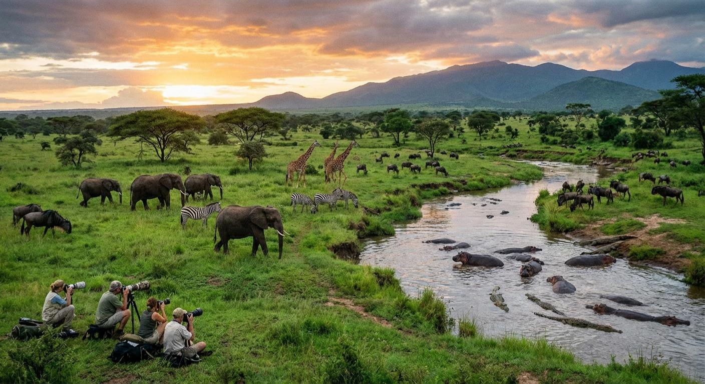 Africa com uma paixagem verde, cheia de vida - Beellon CashLike