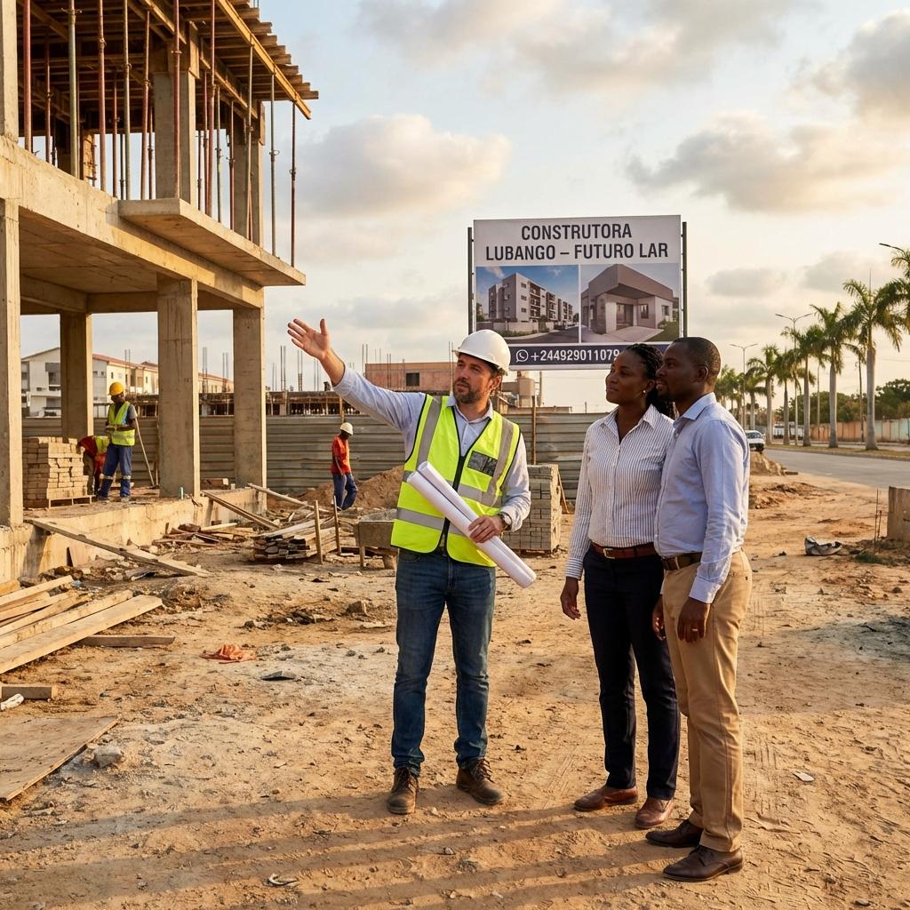 Organiza me uma imagem eu  numa  construtora  de moradia a falar com os futuros proprietarios dos emoveis em Angola  +244929011079 - Beellon CashLike