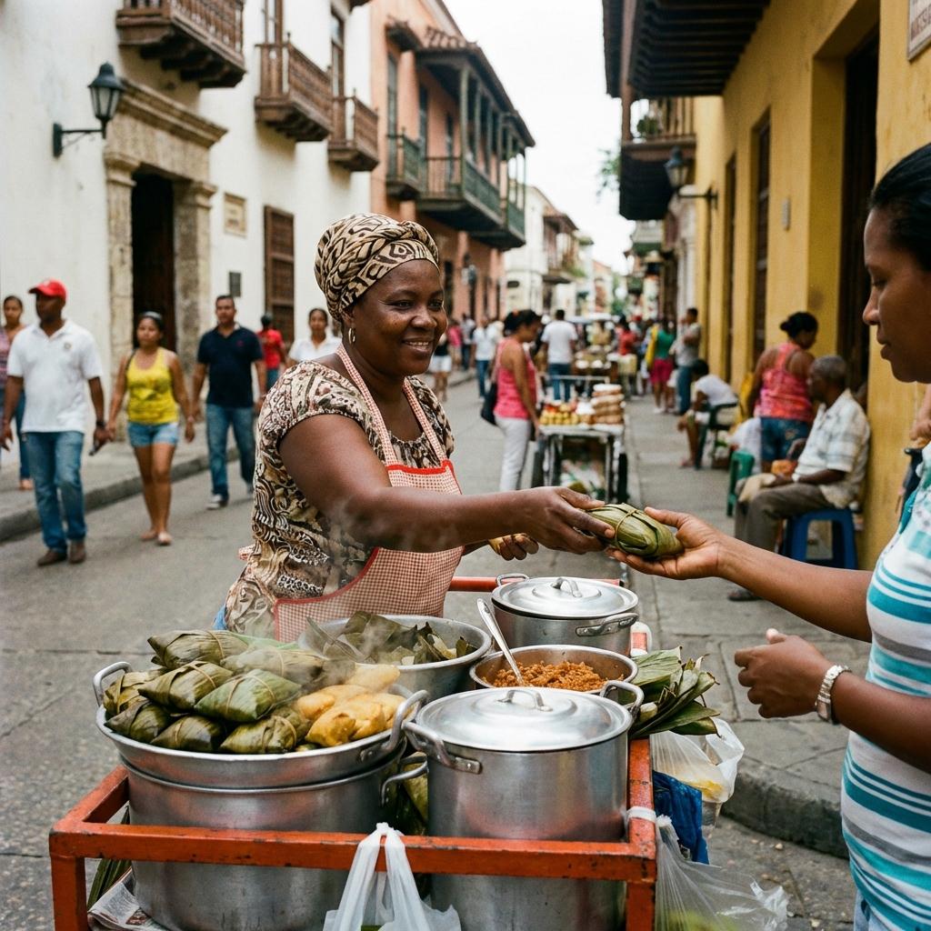 Crear una imagen de una chica vendiendo bollo - Beellon CashLike