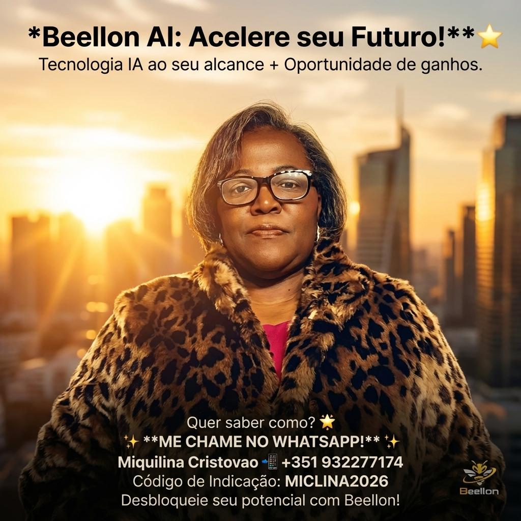 *Beellon AI: Acelere seu Futuro!** ⭐

Tecnologia IA ao seu alcance + Oportunidade de ganhos.

Quer saber como? ✨ **ME CHAME NO WHATSAPP!** ✨
Miquilina Cristovao
📲 +351 932277174
Código de Indicação: MICLINA2026

Desbloqueie seu potencial com Beellon! - Beellon CashLike