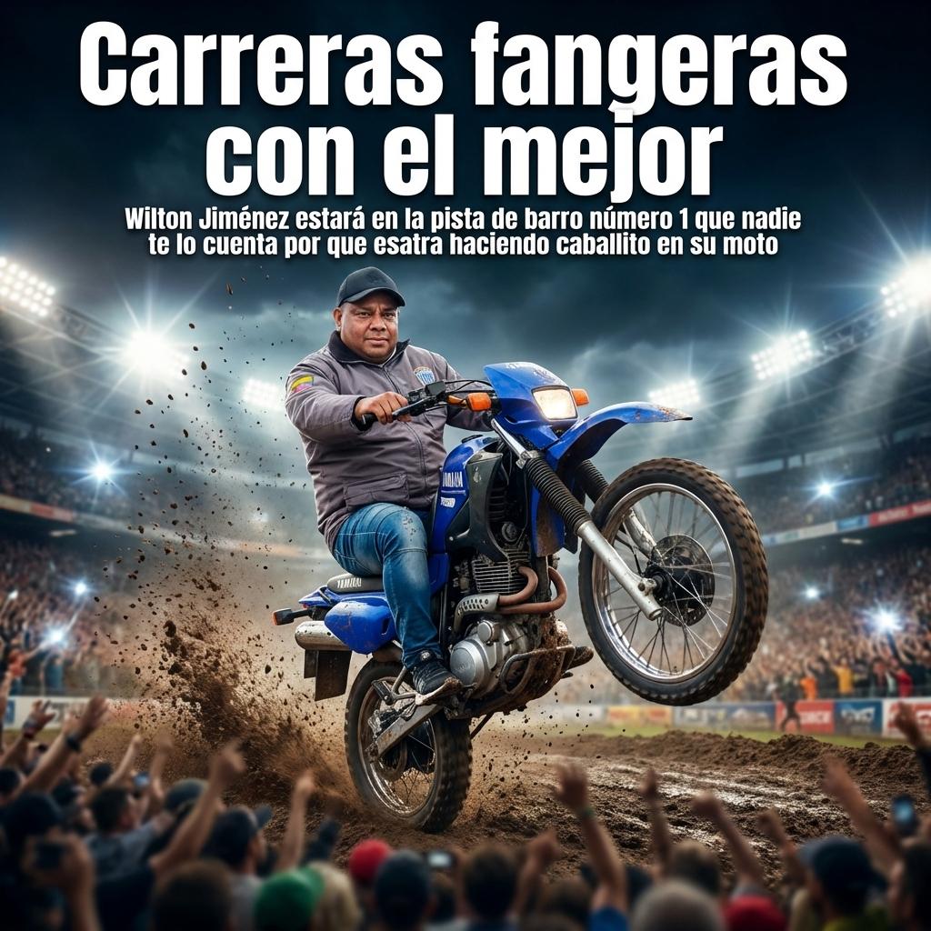 Carreras fangeras con el mejor Wilton Jiménez estará en la pista de barro número 1 que nadie te lo cuenta por que esatra haciendo caballito en su moto - Beellon CashLike