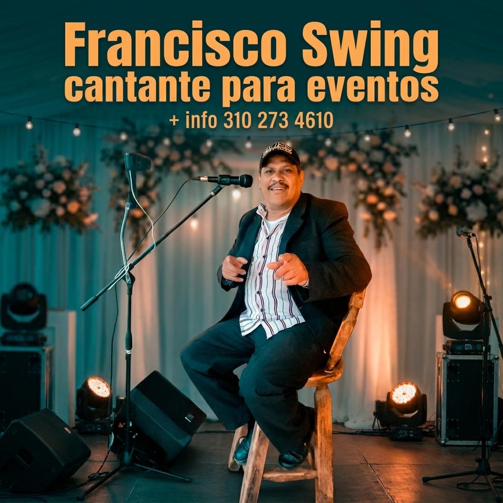 Francisco Swing  cantante para eventos especiales + info 310 273 4610 - Beellon CashLike