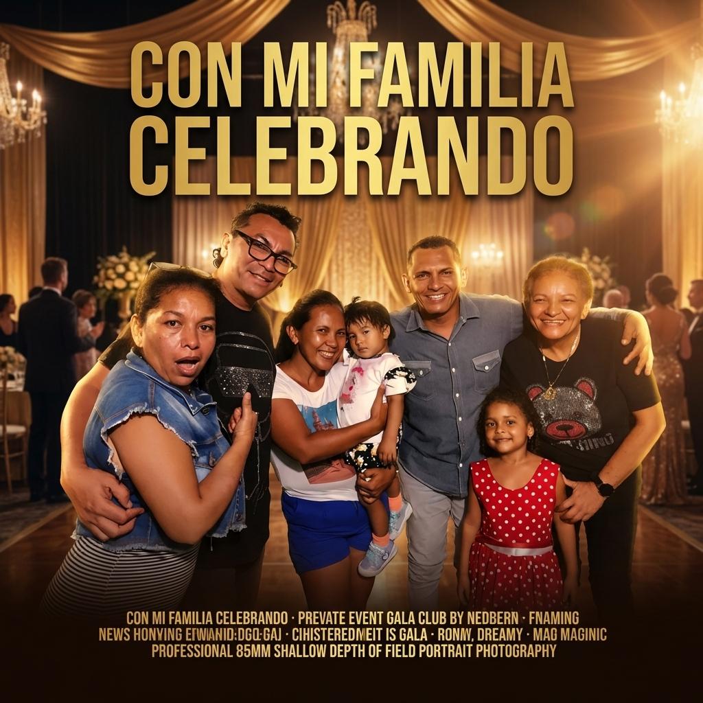 Con mi familia celebrando - Beellon CashLike