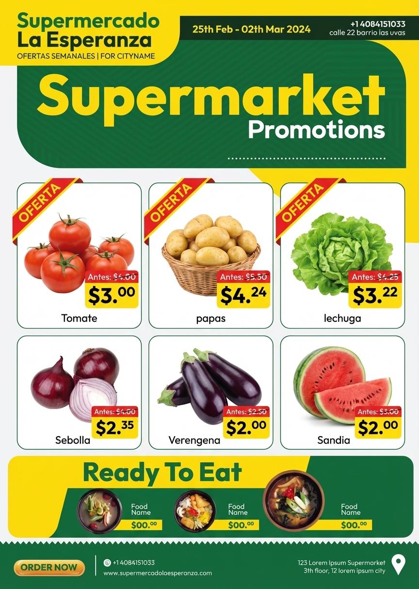 Supermercado La Esperanza. +1 4084151033 calle 22 barrio las uvas. - Beellon CashLike