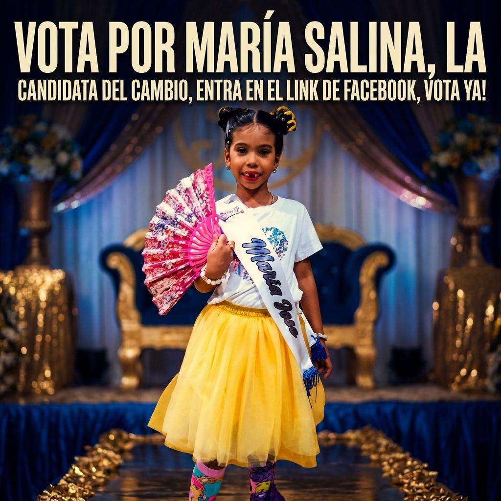 Vota por María Salina, la candidata del cambio, entra en el link de Facebook, vota YA! - Beellon CashLike