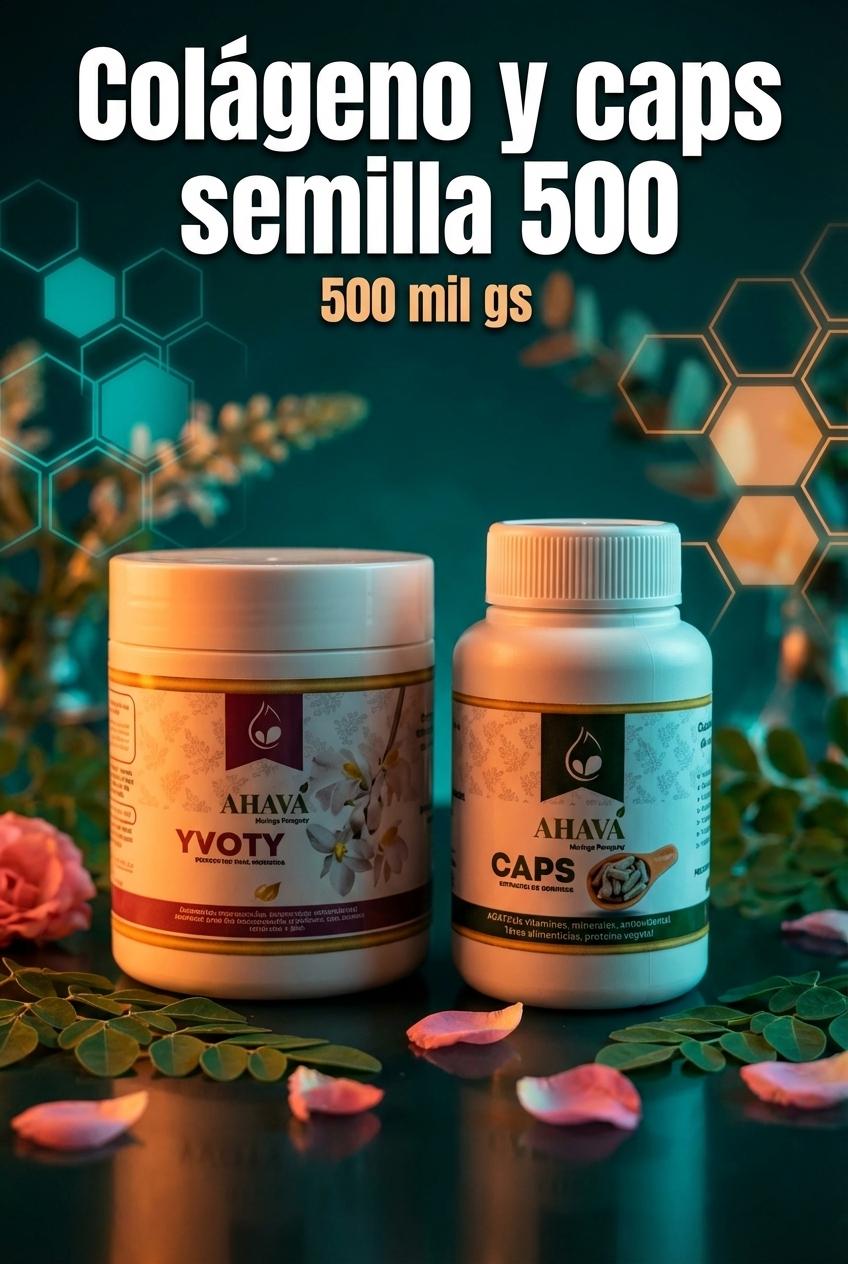 Colágeno y caps semilla  500 mil gs - Beellon CashLike