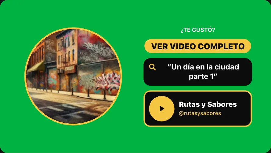 Cartel horizontal con la miniatura a la izquierda y el texto a la derecha